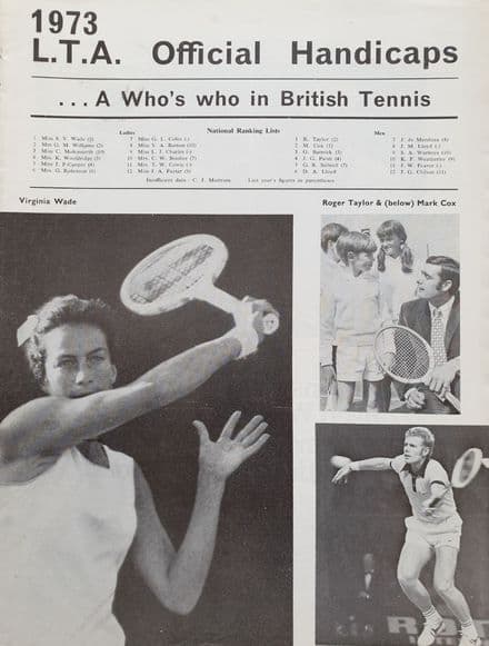 LTA Official Handicaps 1973
