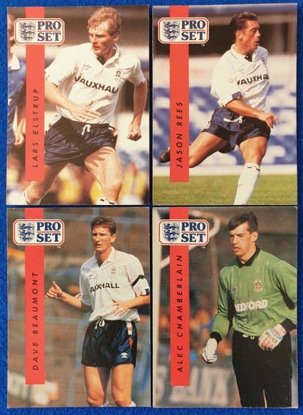 Luton Town x4 (Pro Set 1990-91)