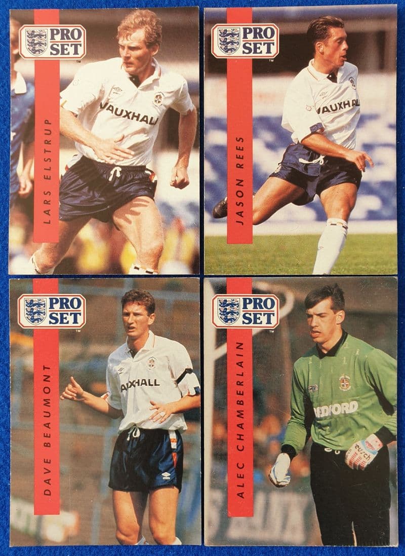 Luton Town x4 (Pro Set 1990-91)
