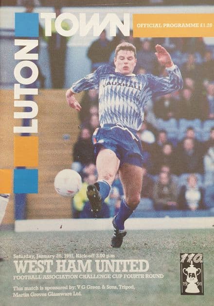 Luton v West Ham, FA Cup Rnd 4 (1991, Jan 26th)