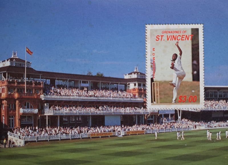 Malcolm Marshall (1988) Grenadines of St Vincent Commemorative Stamp Sheet