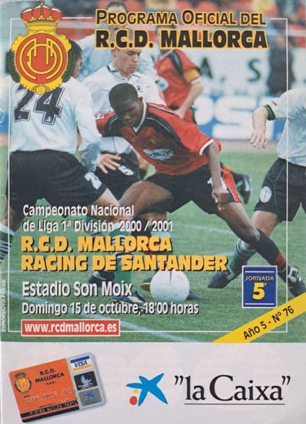 Mallorca v Racing Santander (2000, Oct 15th)