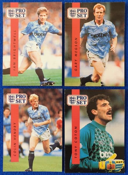 Man City x4 (Pro Set 1990-91)