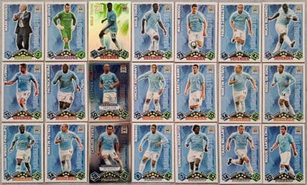 Manchester City, Match Attax Cards x 21 (2009-10)