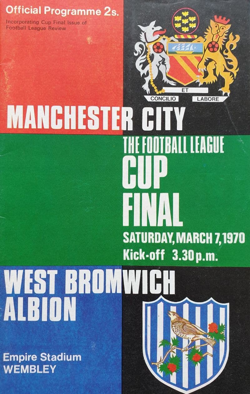 Manchester City v WBA, League Cup Final (1970, Mar 7th)