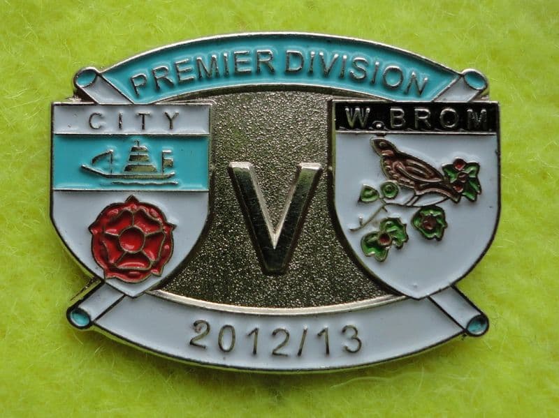 Manchester City v West Brom Enamel Pin Badge