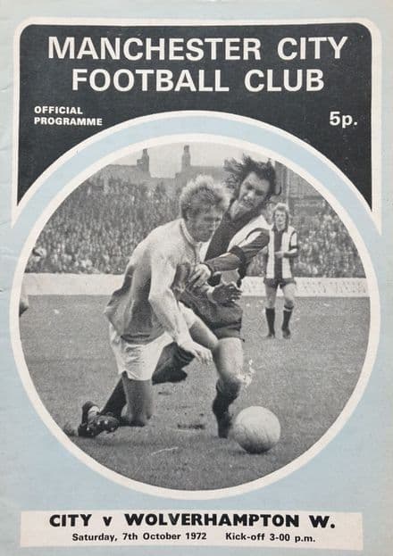 Manchester City v Wolves, Div 1 (1972, Oct 7th)