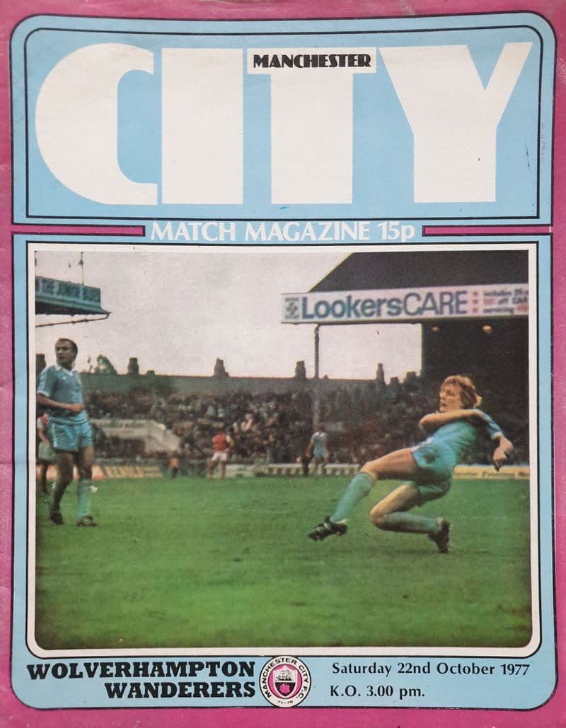 Manchester City v Wolves, Div 1 (1977, Oct 22nd)