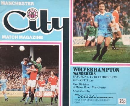 Manchester City v Wolves, Div 1 (1979, Dec 1st)