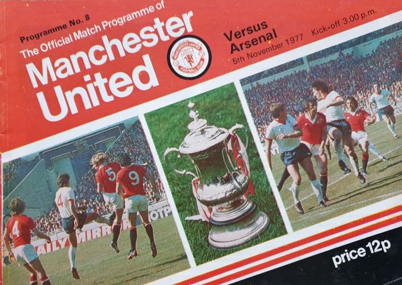 Manchester United v Arsenal, Div 1 (1977, Nov 5th)