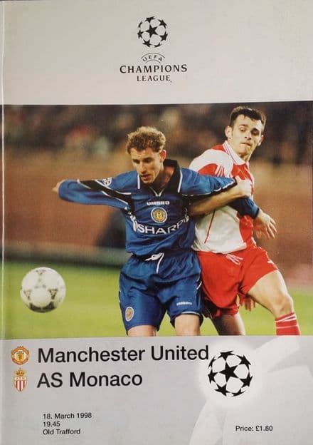 Manchester United v AS Monaco, Champions League QF (1998, Mar 18th)