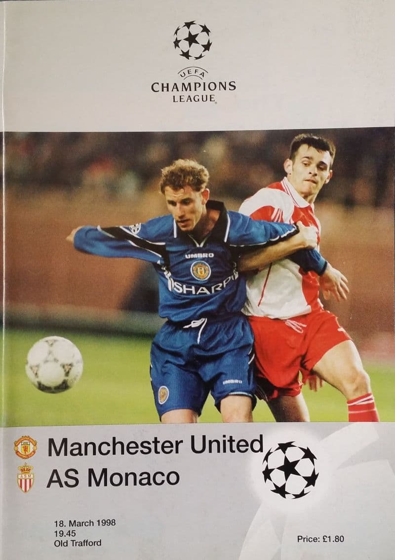 Manchester United v AS Monaco, Champions League QF (1998, Mar 18th)