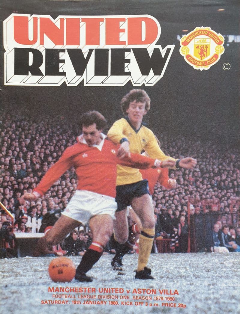 Manchester United v Aston Villa, Div 1 (1980, Jan 19th)