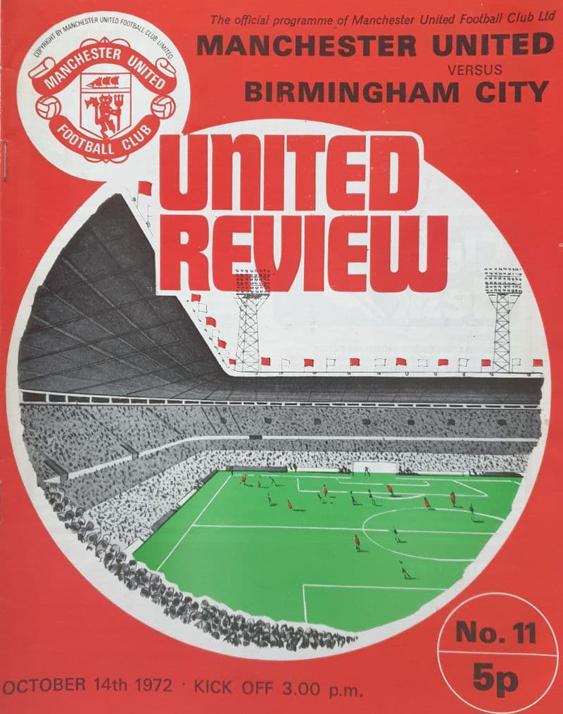 Manchester United v Birmingham, Div 1 (1972, Oct 14th)