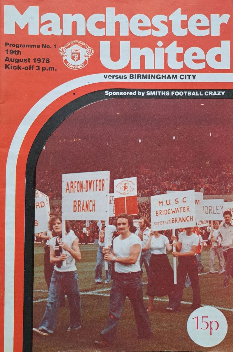 Manchester United v Birmingham, Div 1 (1978, Aug 19th)