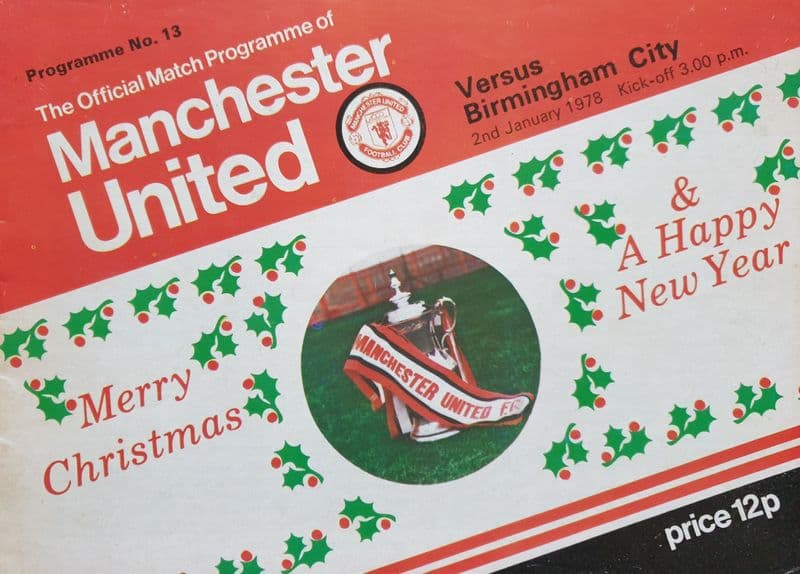 Manchester United v Birmingham, Div 1 (1978, Jan 2nd)