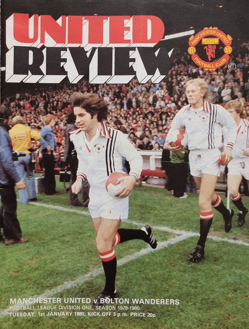 Manchester United v Bolton, Div 1 (1980, Jan 1st)