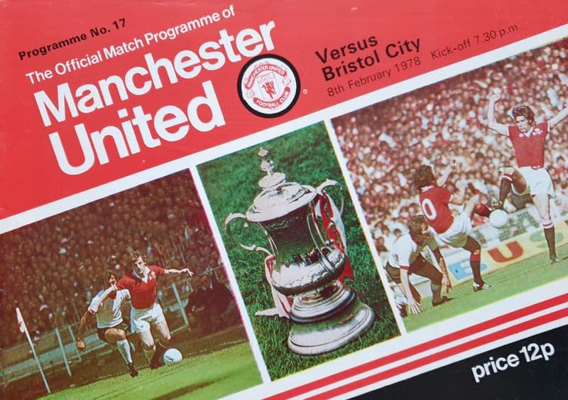 Manchester United v Bristol City, Div 1 (1978, Feb 8th)