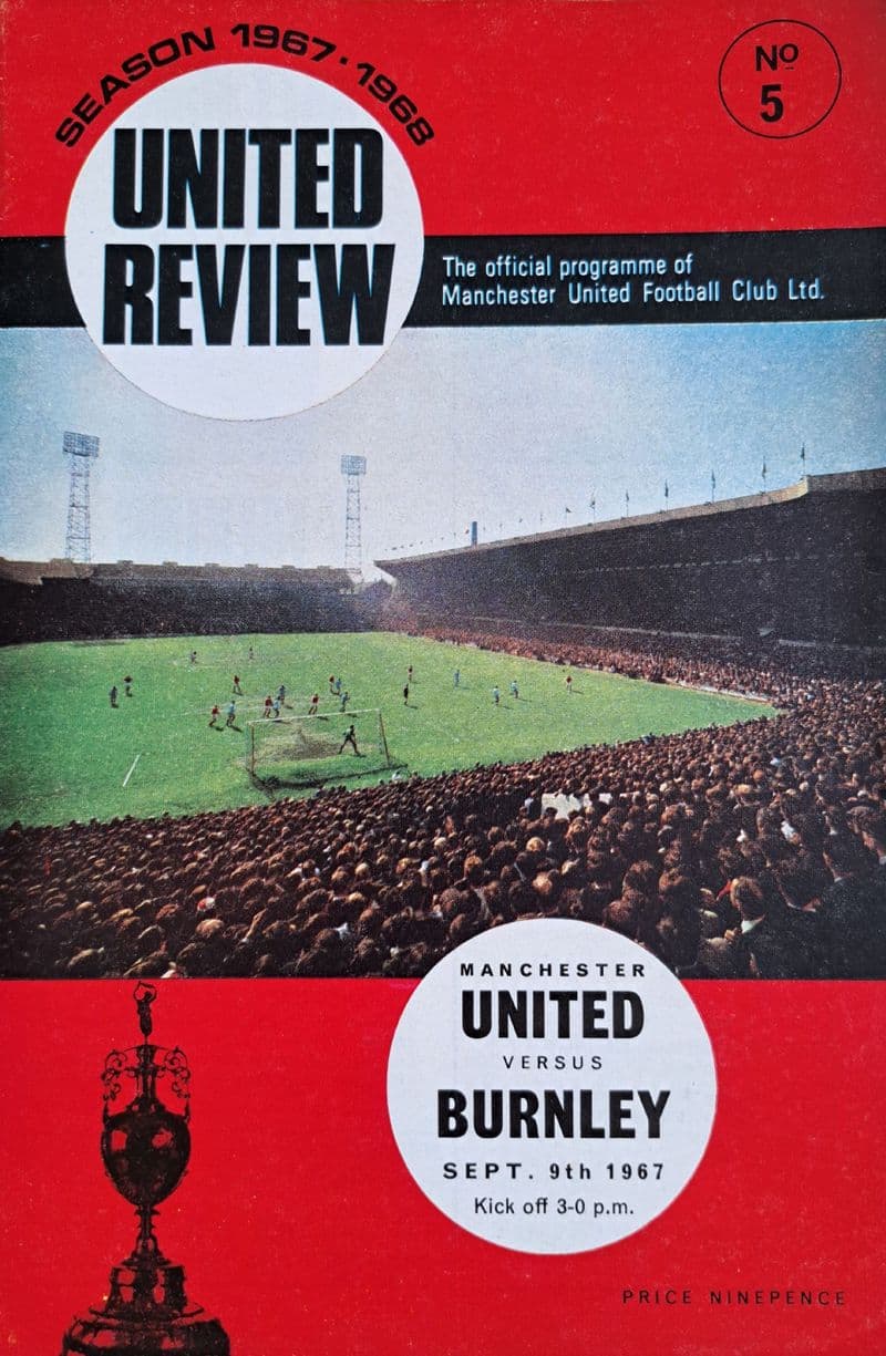 Manchester United v Burnley, Div 1 (1967, Sep 9th)