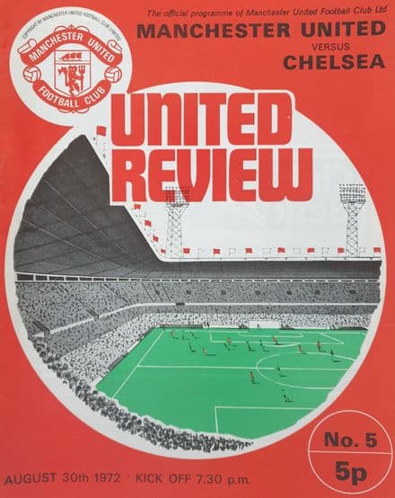 Manchester United v Chelsea, Div 1 (1972, Aug 30th)
