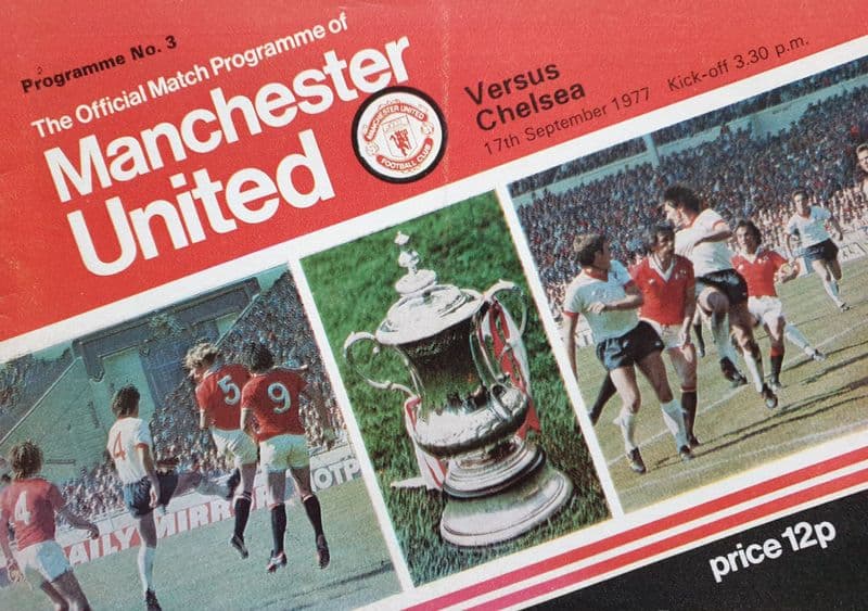 Manchester United v Chelsea, Div 1 (1977, Sep 17th)