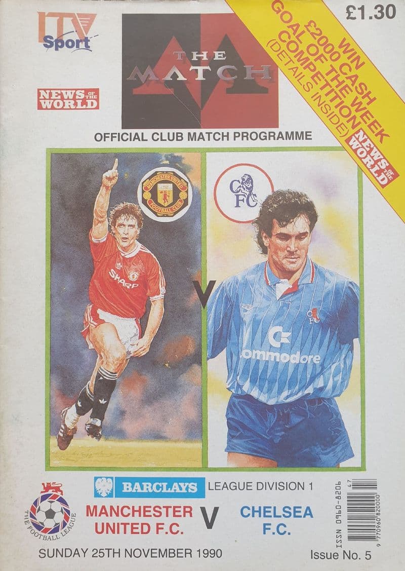 Manchester United v Chelsea, Div 1 (1990, Nov 25th)