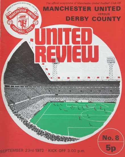 Manchester United v Derby, Div 1 (1972, Sep 23rd)