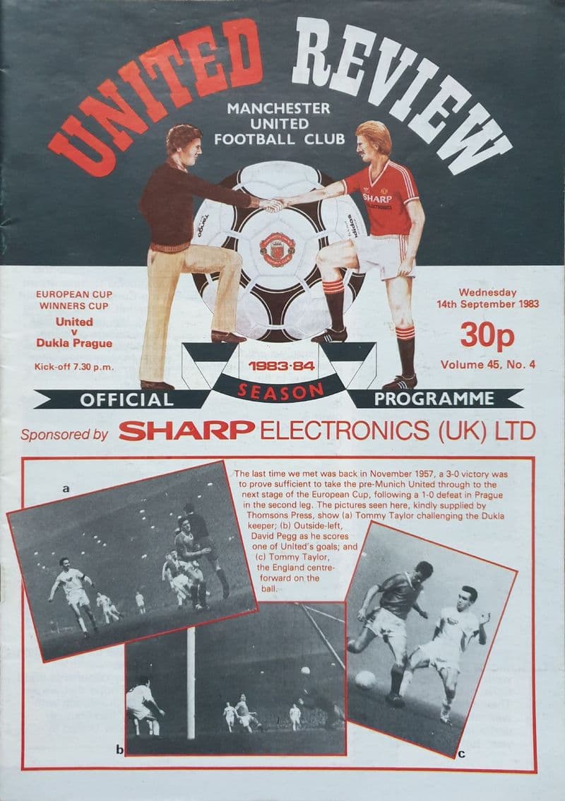 Manchester United v Dukla Prague, European CWC (1983, Sept 14th)