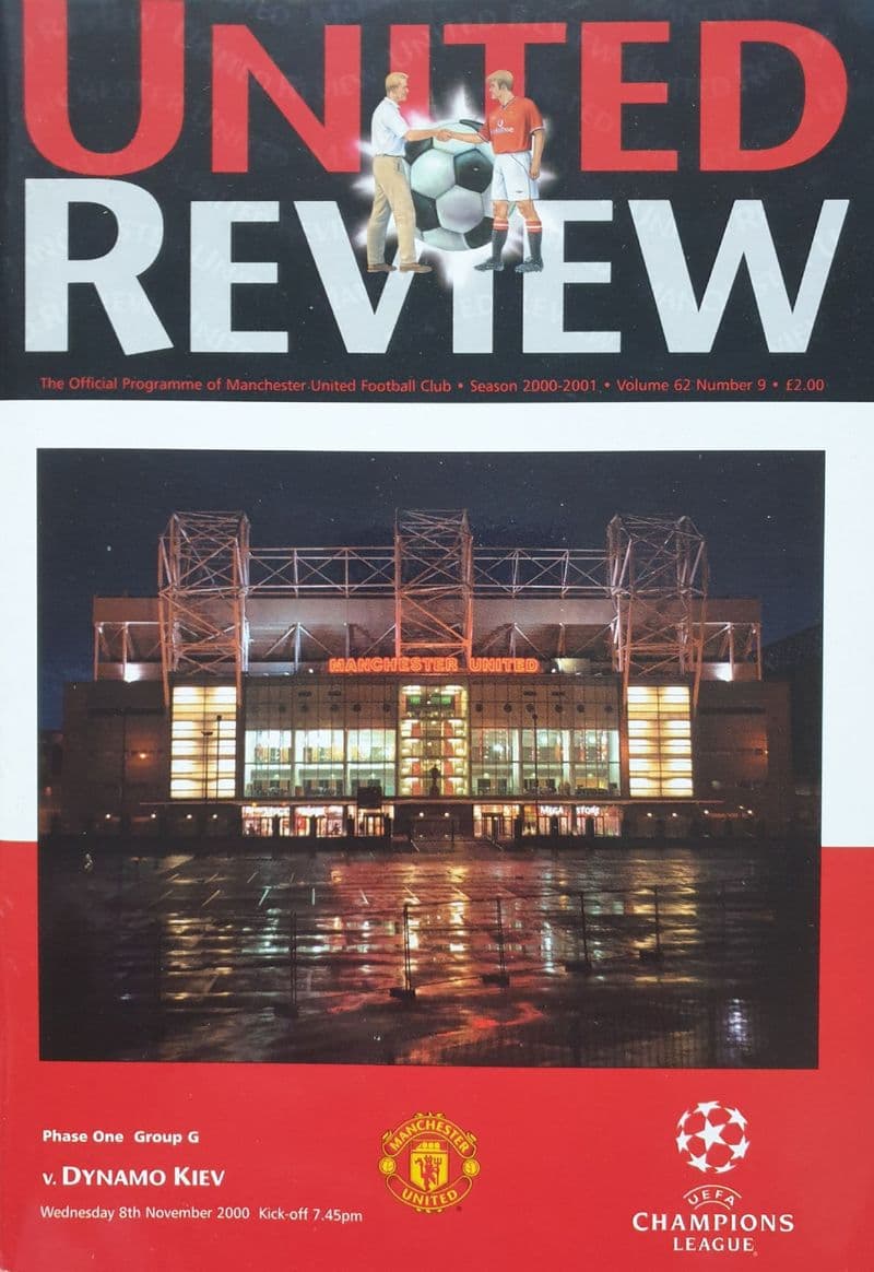 Manchester United v Dynamo Kiev, Champions League (2000, Nov 8th)
