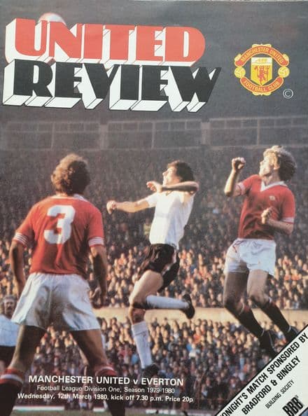 Manchester United v Everton, Div 1 (1980, Mar 12th)