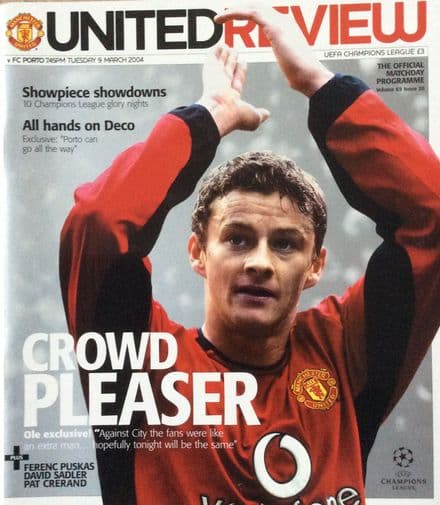 Manchester United v FC Porto, Champions League (2004, Mar 9th)