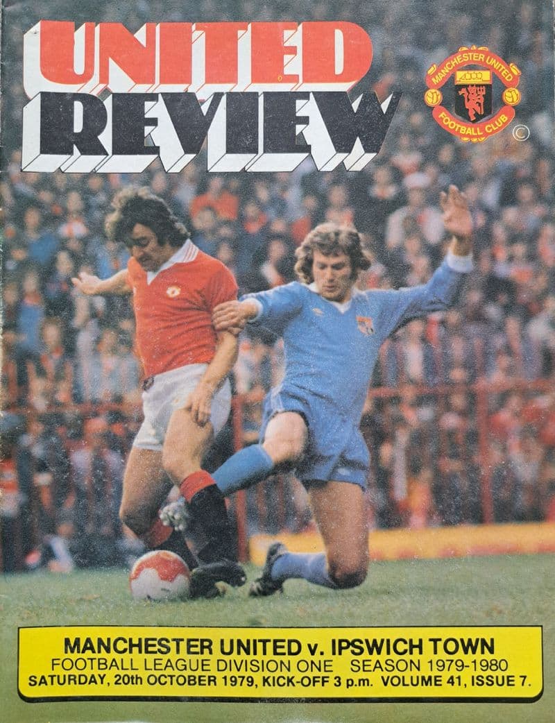 Manchester United v Ipswich Town, Div 1 (1979, Oct 20th)