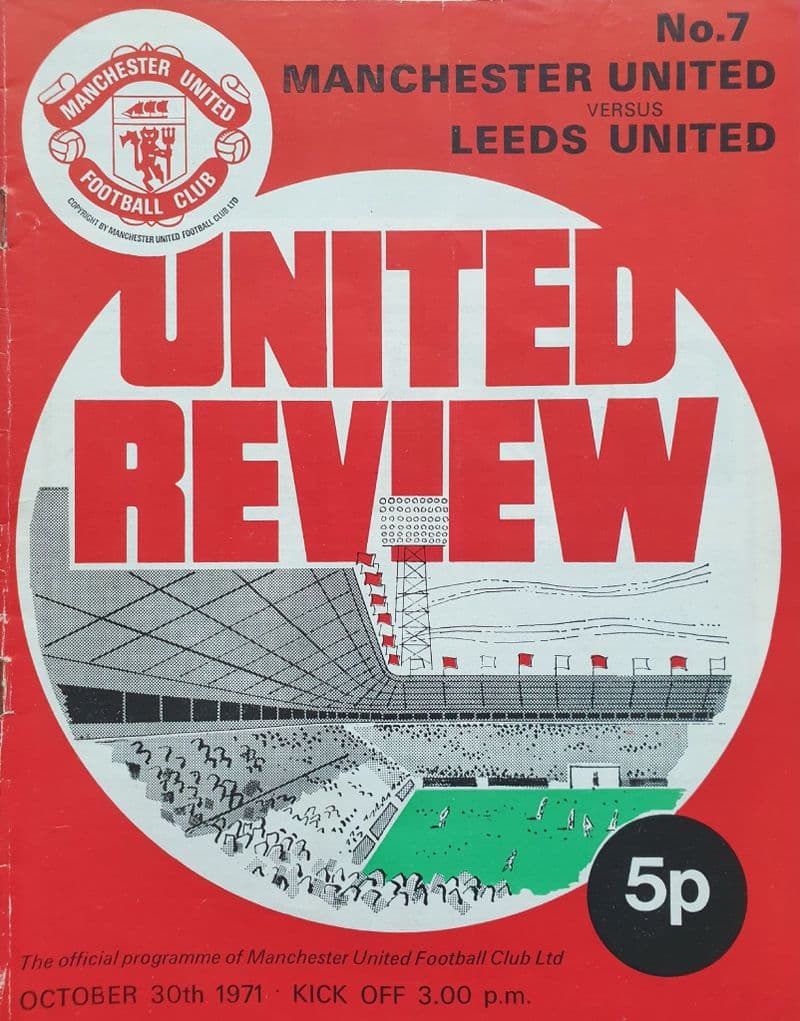 Manchester United v Leeds United, Div 1 (1971, Oct 30th)