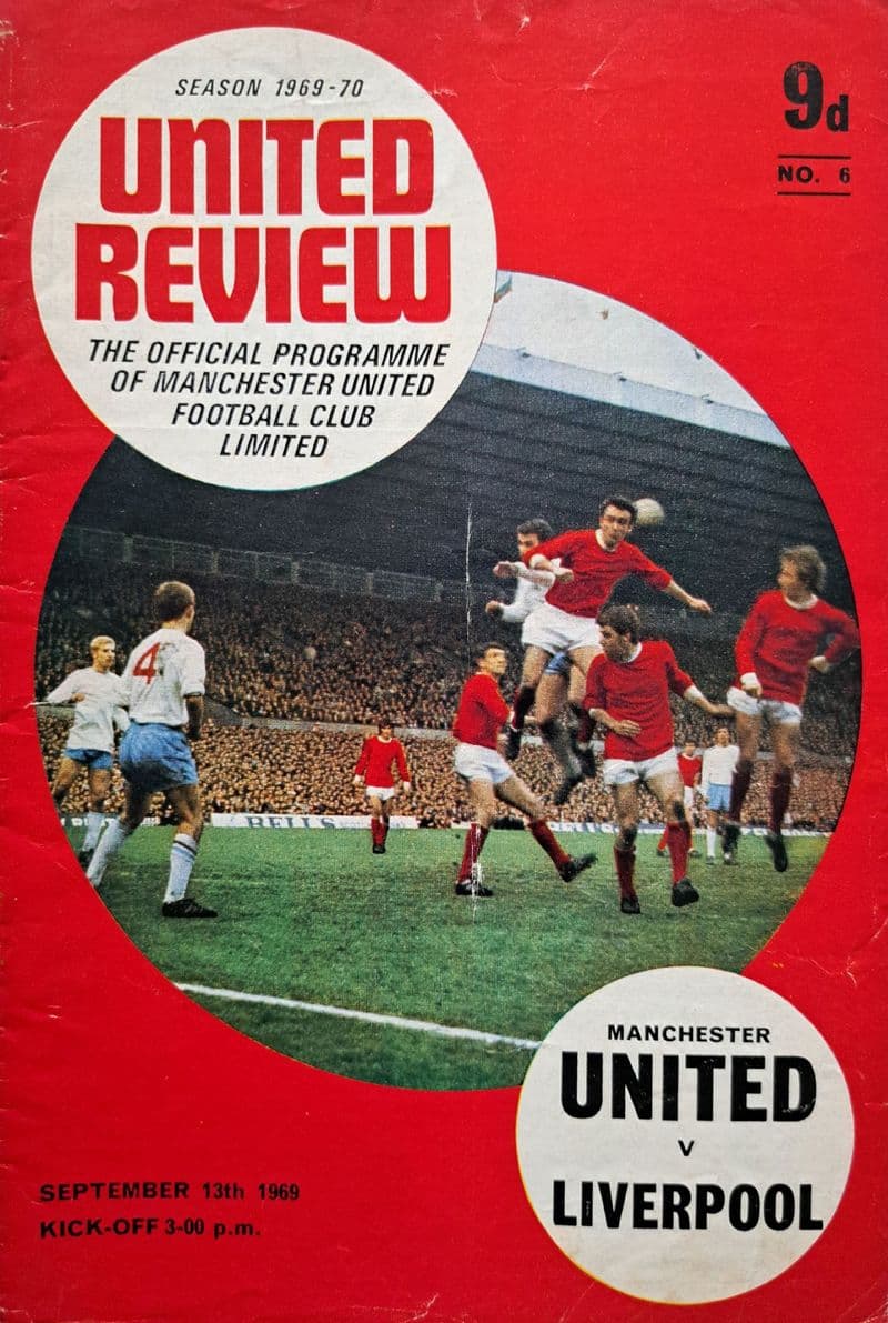 Manchester United v Liverpool, Div 1 (1969, Sep 13th)