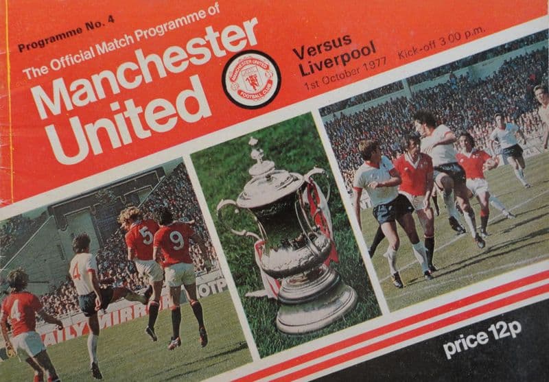 Manchester United v Liverpool, Div 1 (1977, Oct 1st)