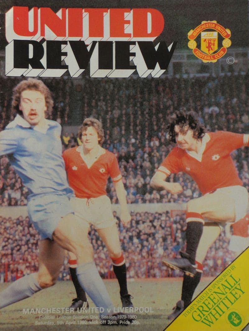 Manchester United v Liverpool, Div 1 (1980, April 5th)