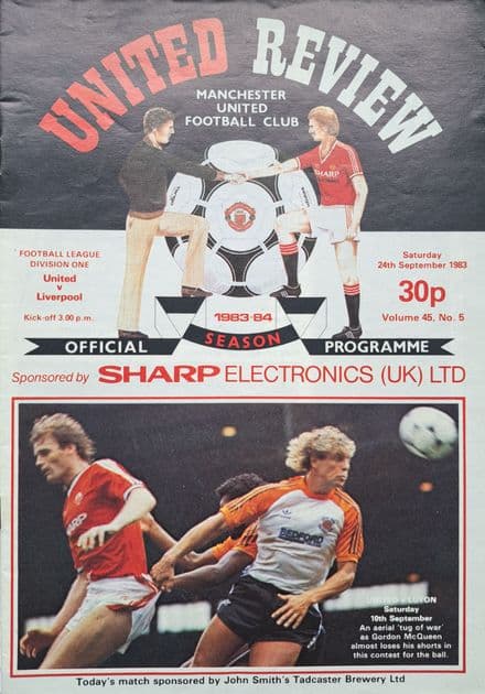 Manchester United v Liverpool, Div 1 (1983, Sep 24th)