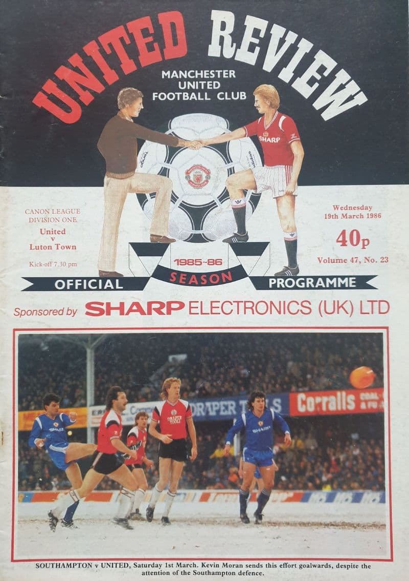 Manchester United v Luton, Div 1 (1986, Mar 19th)