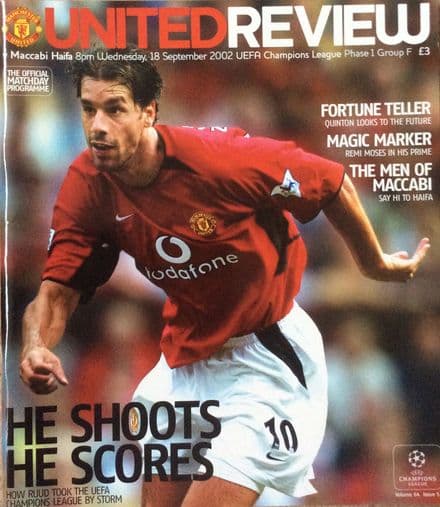 Manchester United v Maccabi Haifa, Champions League Group F (2002, Sep 18th)