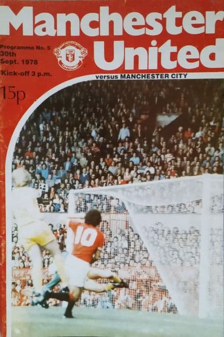 Manchester United v Man City, Division 1 (1978, Sep 30th)