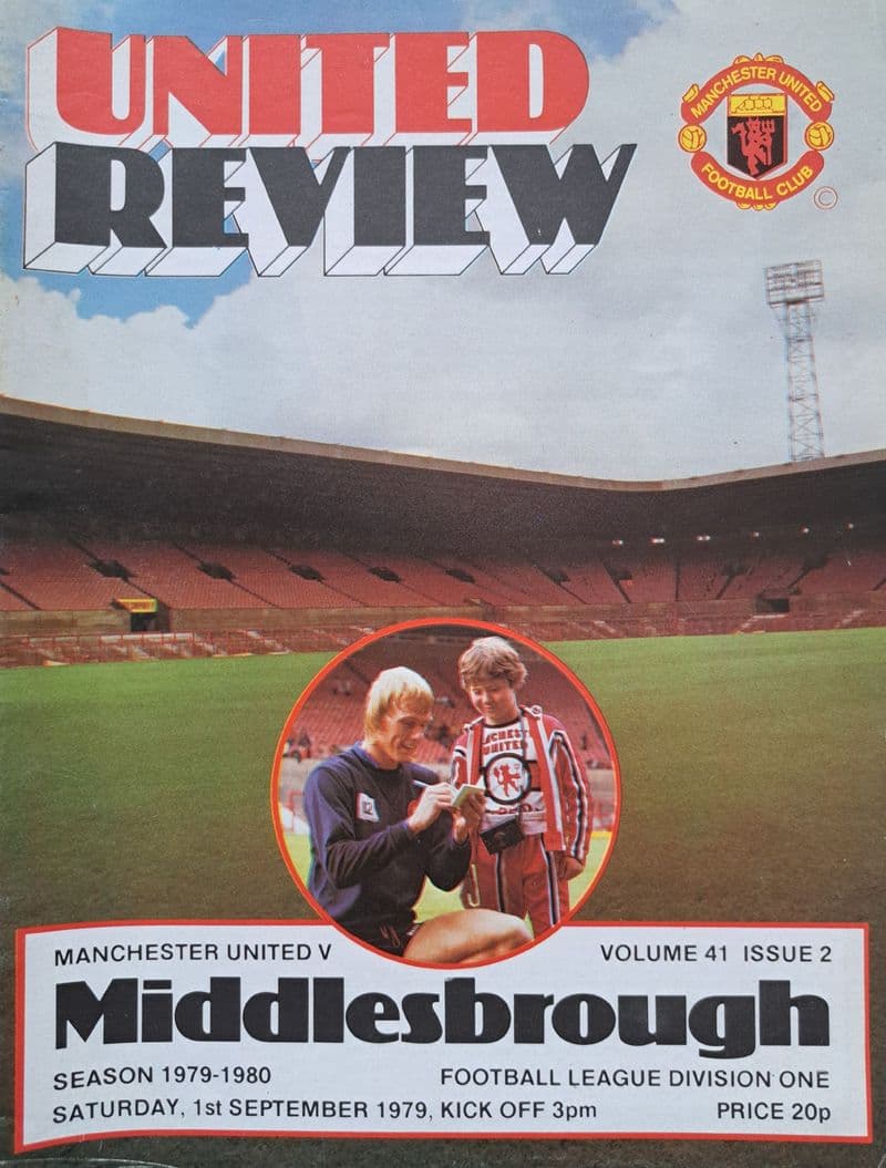 Manchester United v Middlesbrough, Div 1 (1979, Sep 1st)