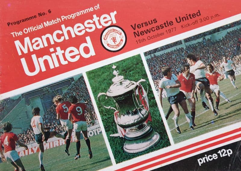 Manchester United v Newcastle, Div 1 (1977, Oct 15th)