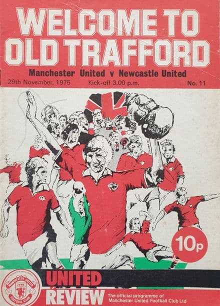 Manchester United v Newcastle, Div 1 (1975, Nov 29th)