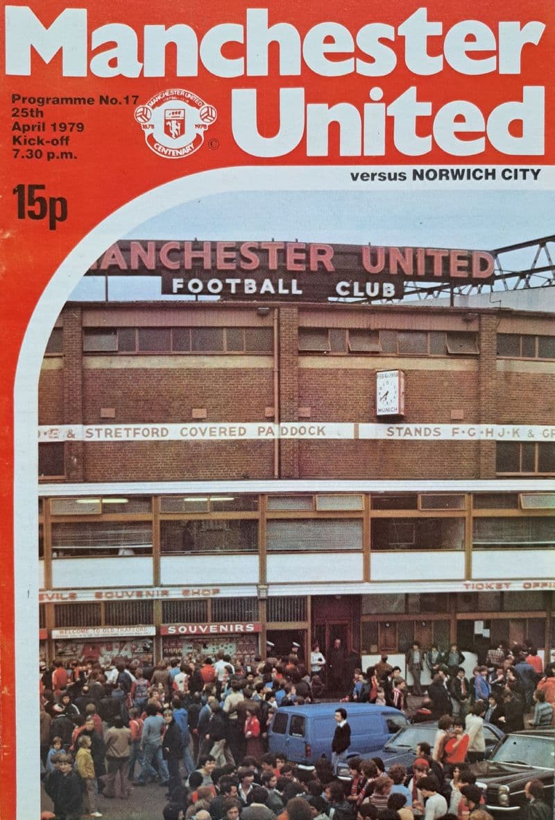Manchester United v Norwich City, Div 1 (1979, Apr 25th)