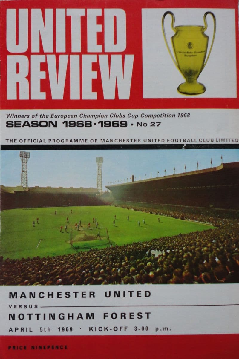 Manchester United v Nottm Forest, Div 1 (1969, Apr 5th)