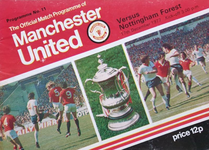 Manchester United v Nottm Forest, Div 1 (1977, Dec 17th)