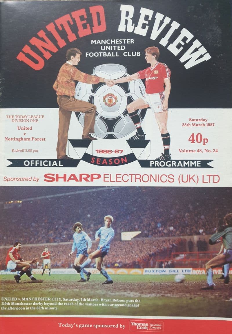 Manchester United v Nottm Forest, Div 1 (1987, Mar 28th)