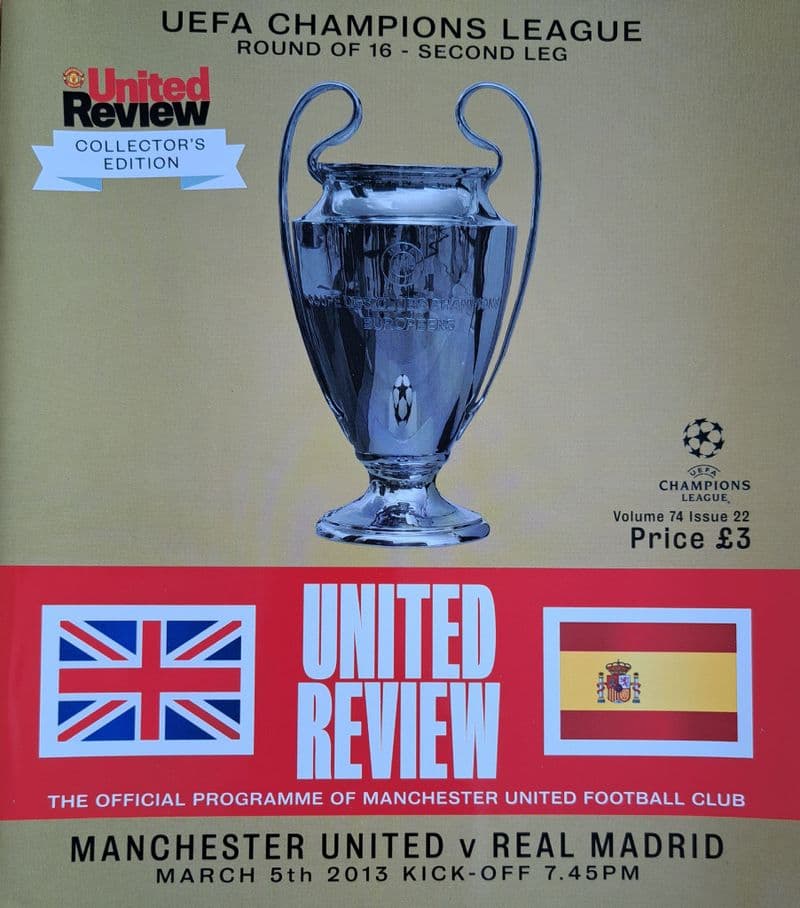 Manchester United v Real Madrid, Champions League (2013, Mar 5th)
