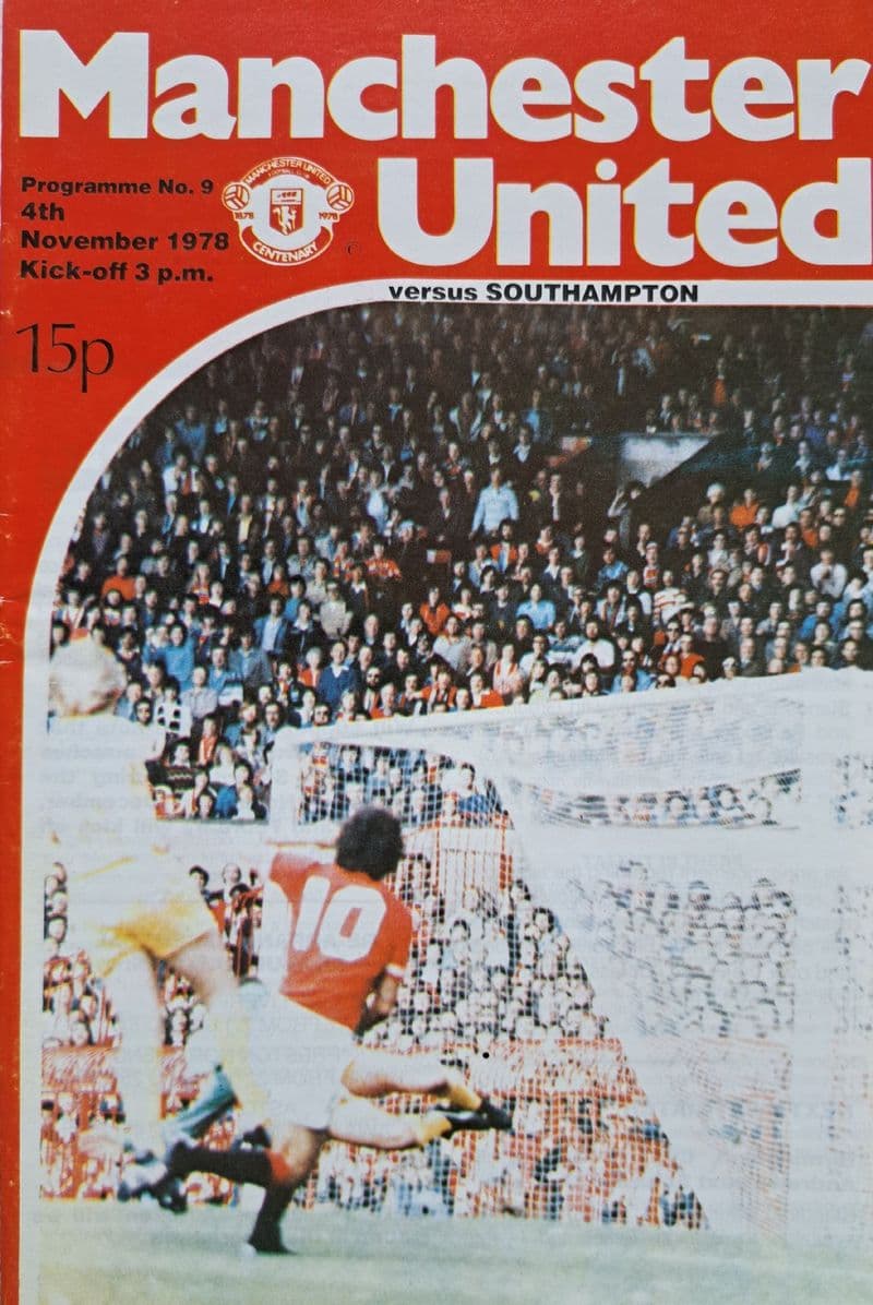 Manchester United v Southampton, Div 1 (1978, Nov 4th)