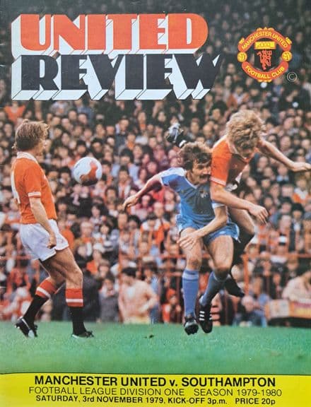 Manchester United v Southampton, Div 1 (1979, Nov 3rd)